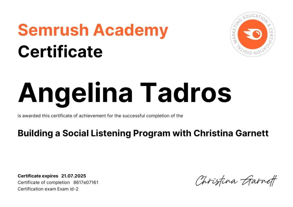 Building a Social Listening Program with Christina Garnett