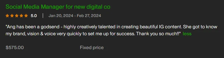 Social Media Marketing Services in Canada - SMMA Agency 22 Client Review 4